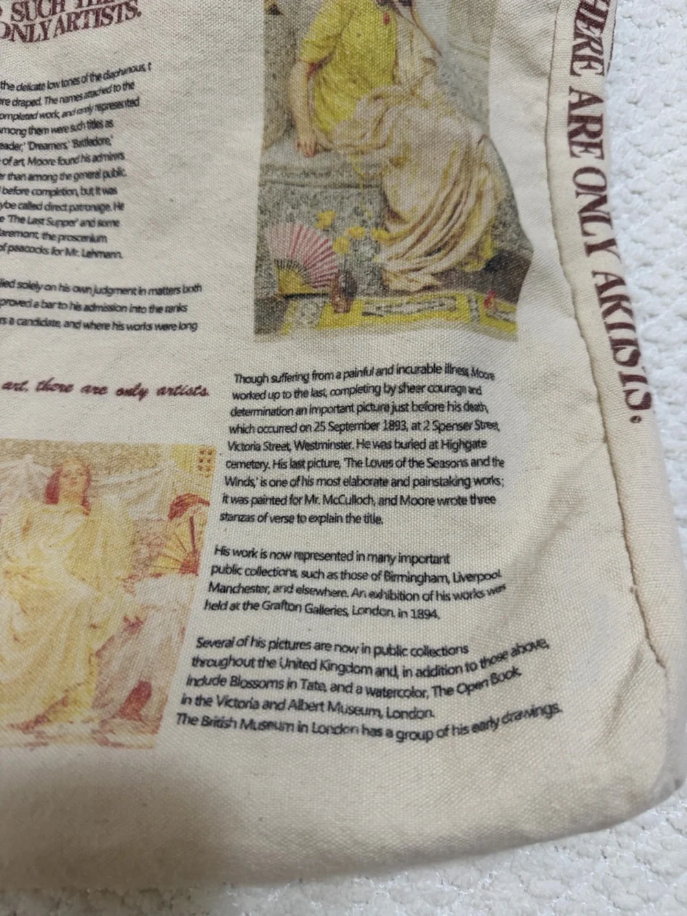 Albert Joseph Moore Canvas Tote Bag